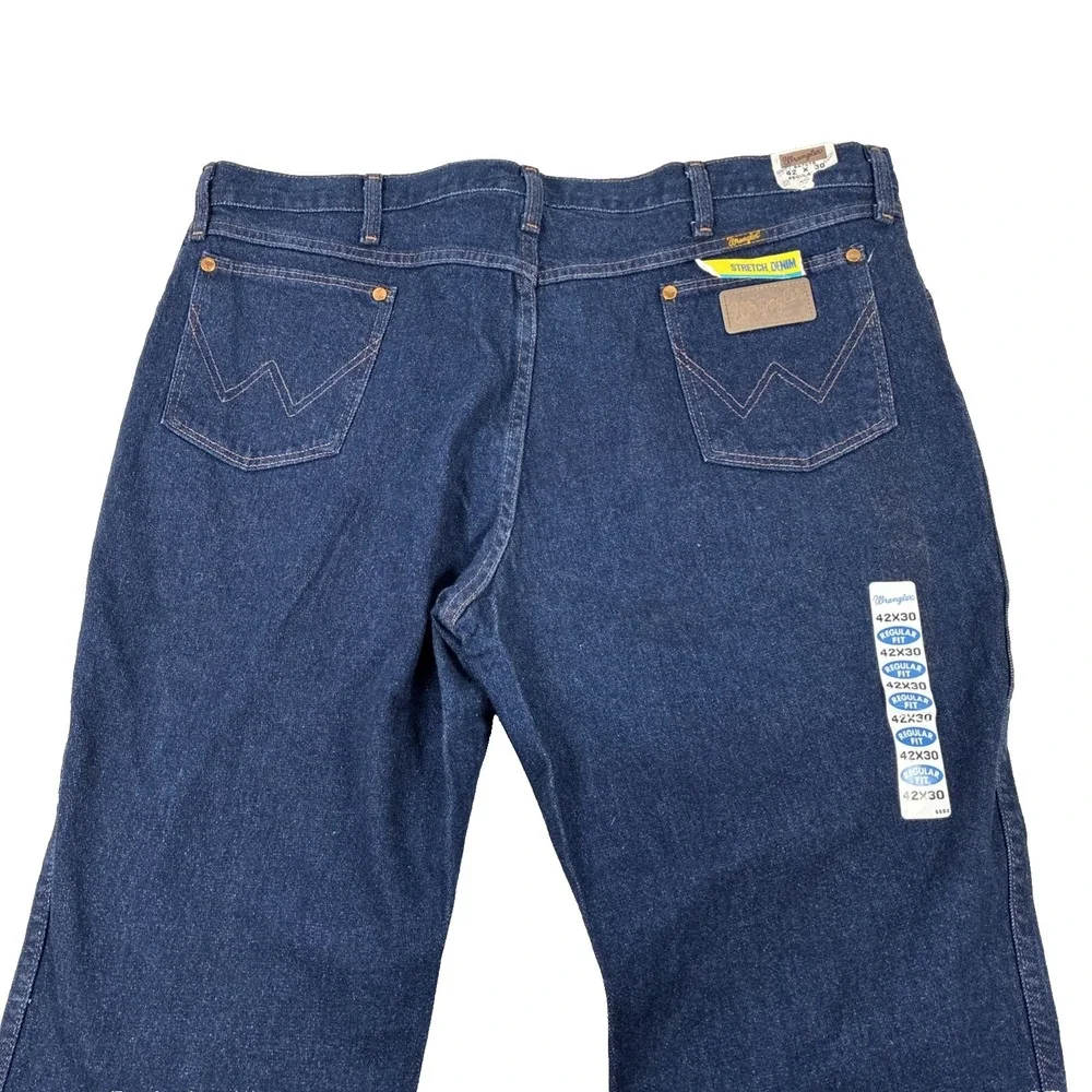 Wrangler Cowboy Cut Stretch Regular Fit Jeans Men's 42x30 Made in USA 947STR NWT
